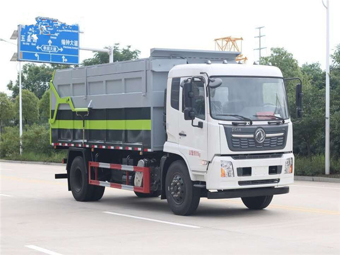 東風(fēng)天錦壓縮式對(duì)接垃圾車(chē)